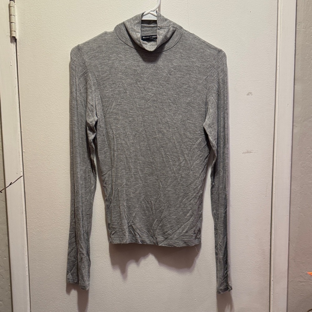 Brandy Melville Super Soft Cowl Neck Long Sleeve